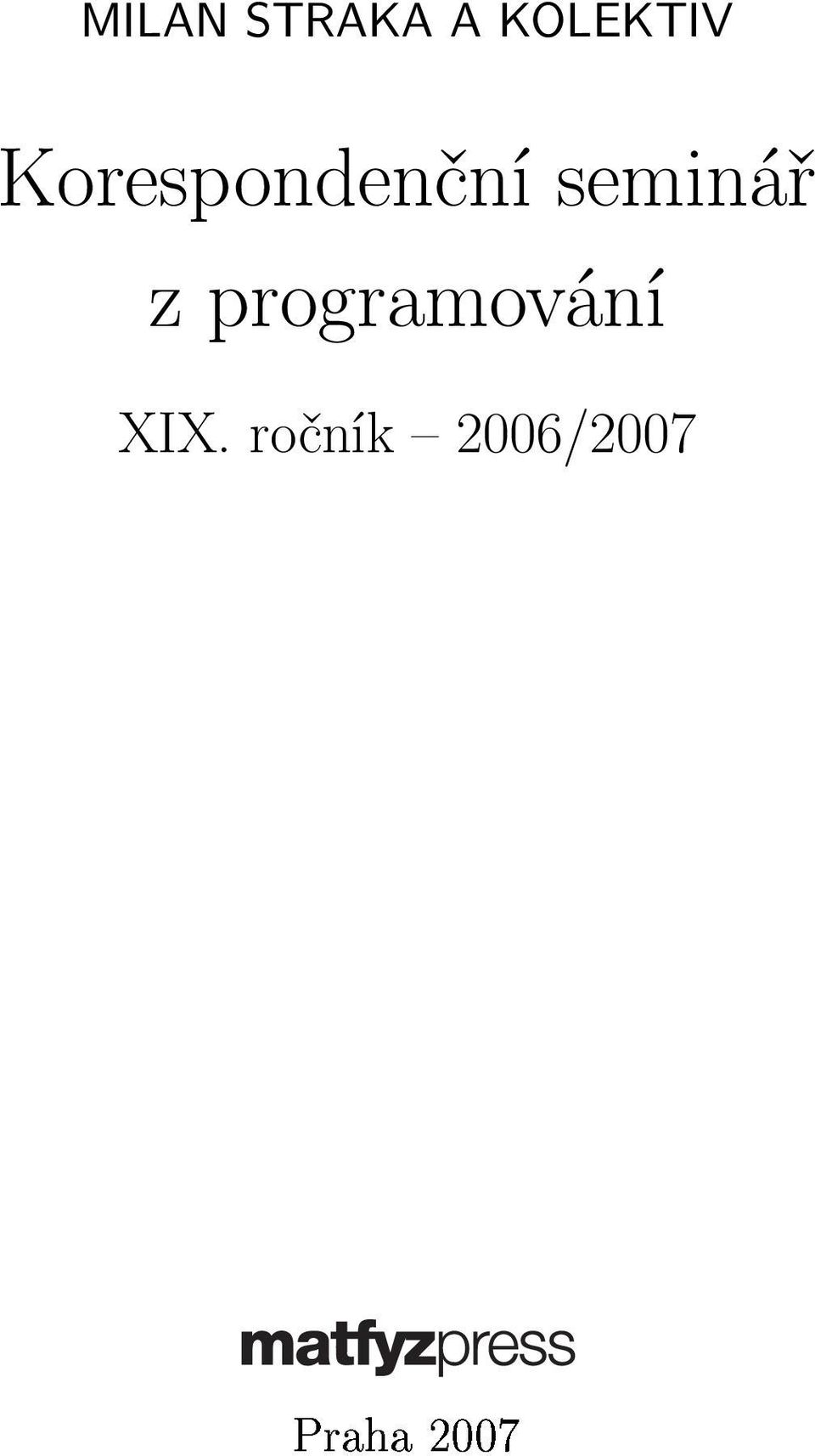 Korespondenční seminář
