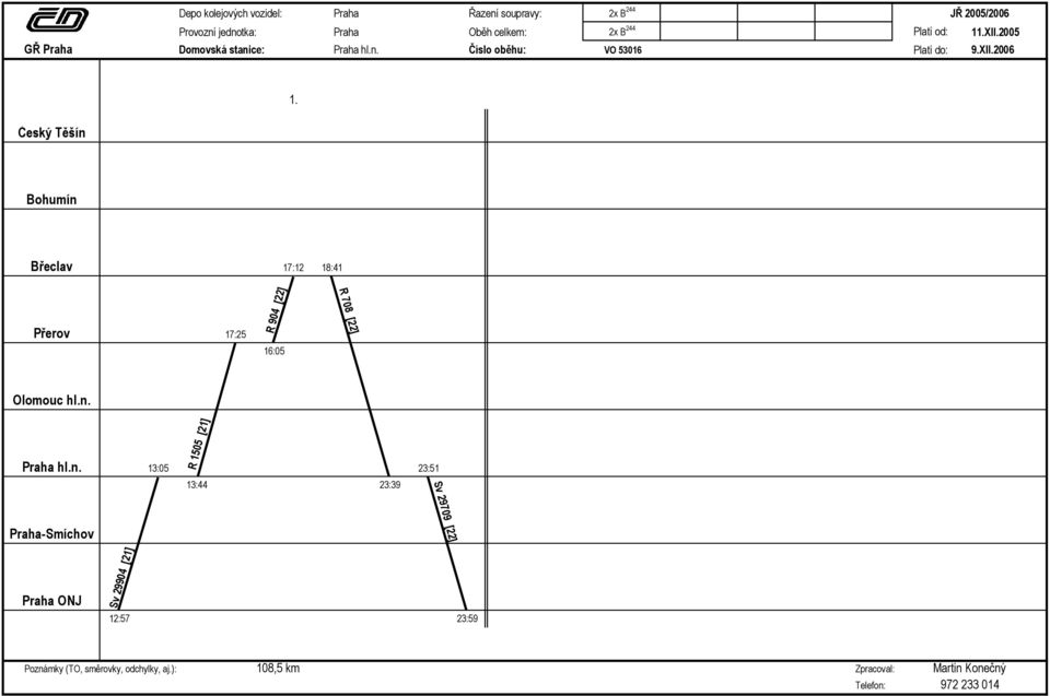 hl.n. Praha hl.n. 13:05 R 1505 [21] 13:44 23:39 23:51 Sv 29709 [22] Sv 29904 [21] 12:57 23:59