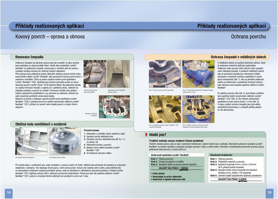 Avšak díky produktům Loctite Nordbak se poškozené čerpadlo zrenovovalo a navrátilo zpět do výroby s vynikající kvalitou ochrany při relativně nízkých nákladech.