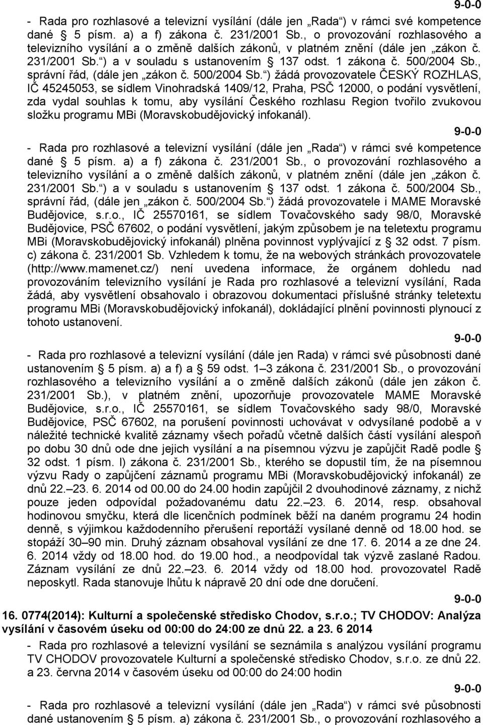 , správní řád, (dále jen zákon č. 500/2004 Sb.