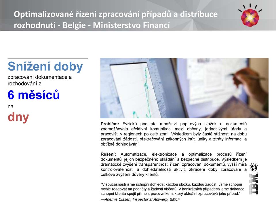 Výsledkem byly časté stížnosti na dobu zpracování žádostí, překračování zákonných lhůt, úniky a ztráty informací a obtížné dohledávání.