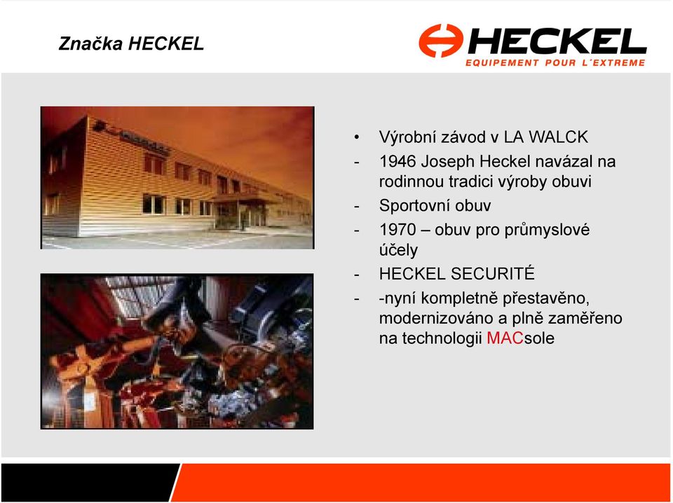 1970 obuv pro průmyslové účely - HECKEL SECURITÉ - -nyní