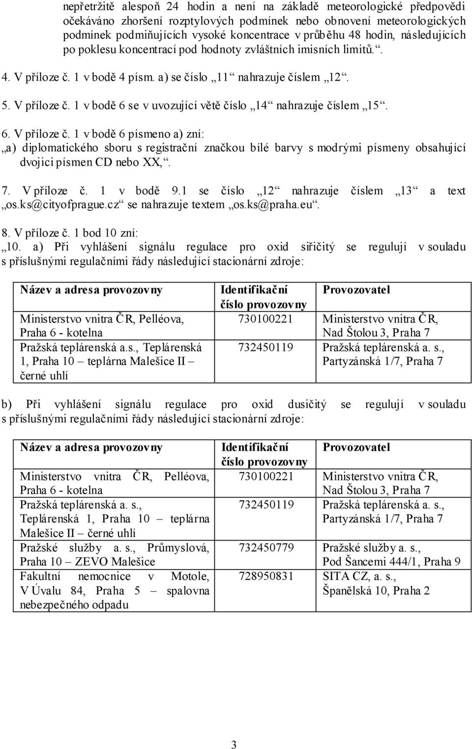 6. V příloze č. 1 v bodě 6 písmeno a) zní: a) diplomatického sboru s registrační značkou bílé barvy s modrými písmeny obsahující dvojici písmen CD nebo XX,. 7. V příloze č. 1 v bodě 9.