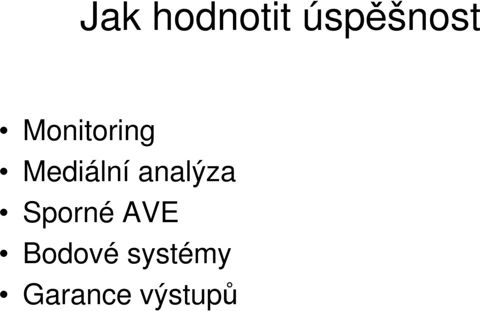 analýza Sporné AVE