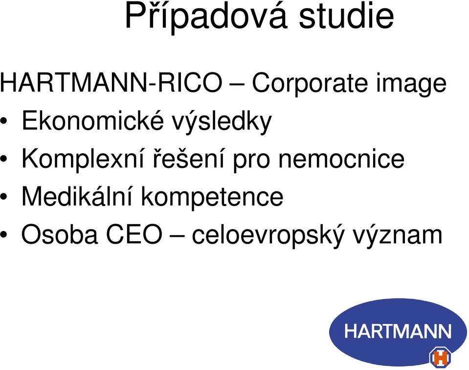 Komplexní řešení pro nemocnice