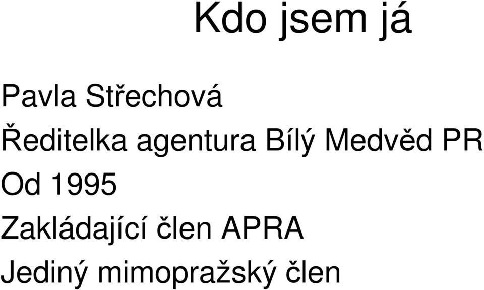 Medvěd PR Od 1995