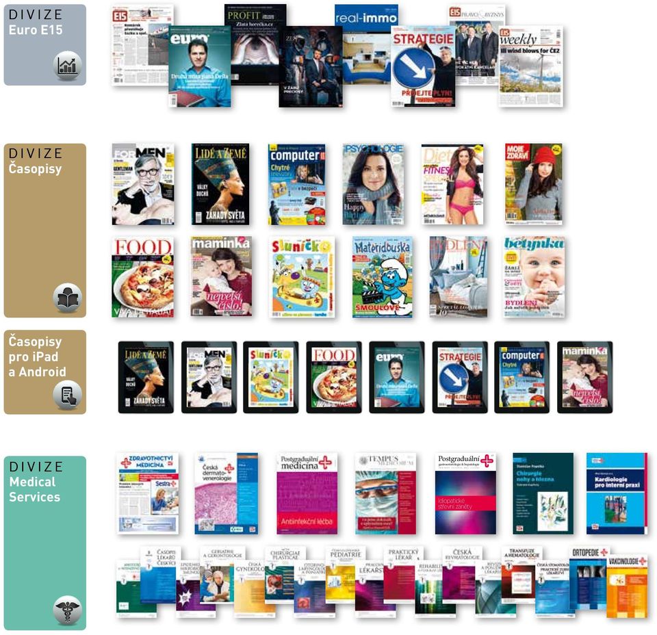 ipad a Android DIVIZE Medical Services Postgraduální