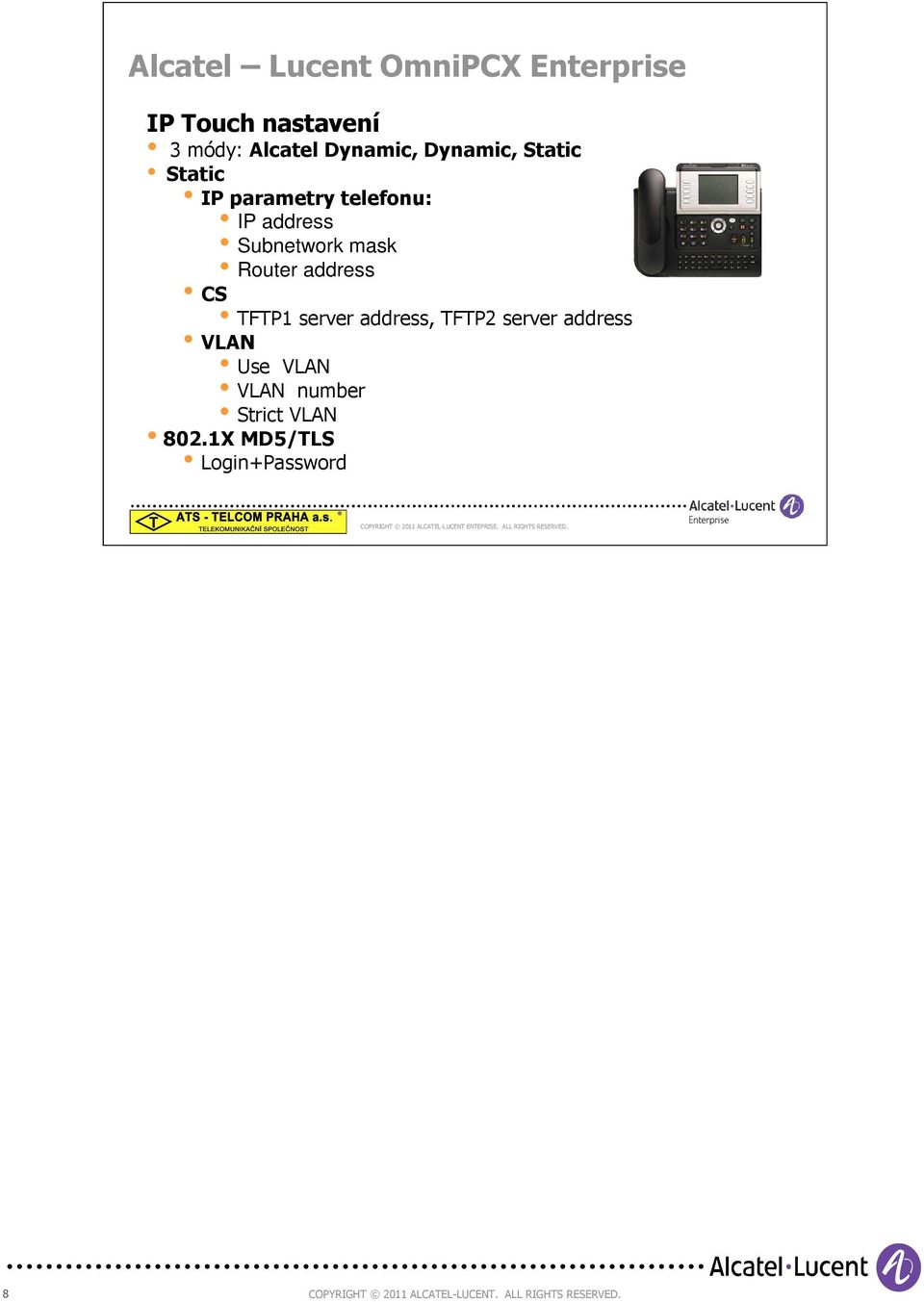 server address, TFTP2 server address VLAN Use VLAN VLAN number Strict VLAN