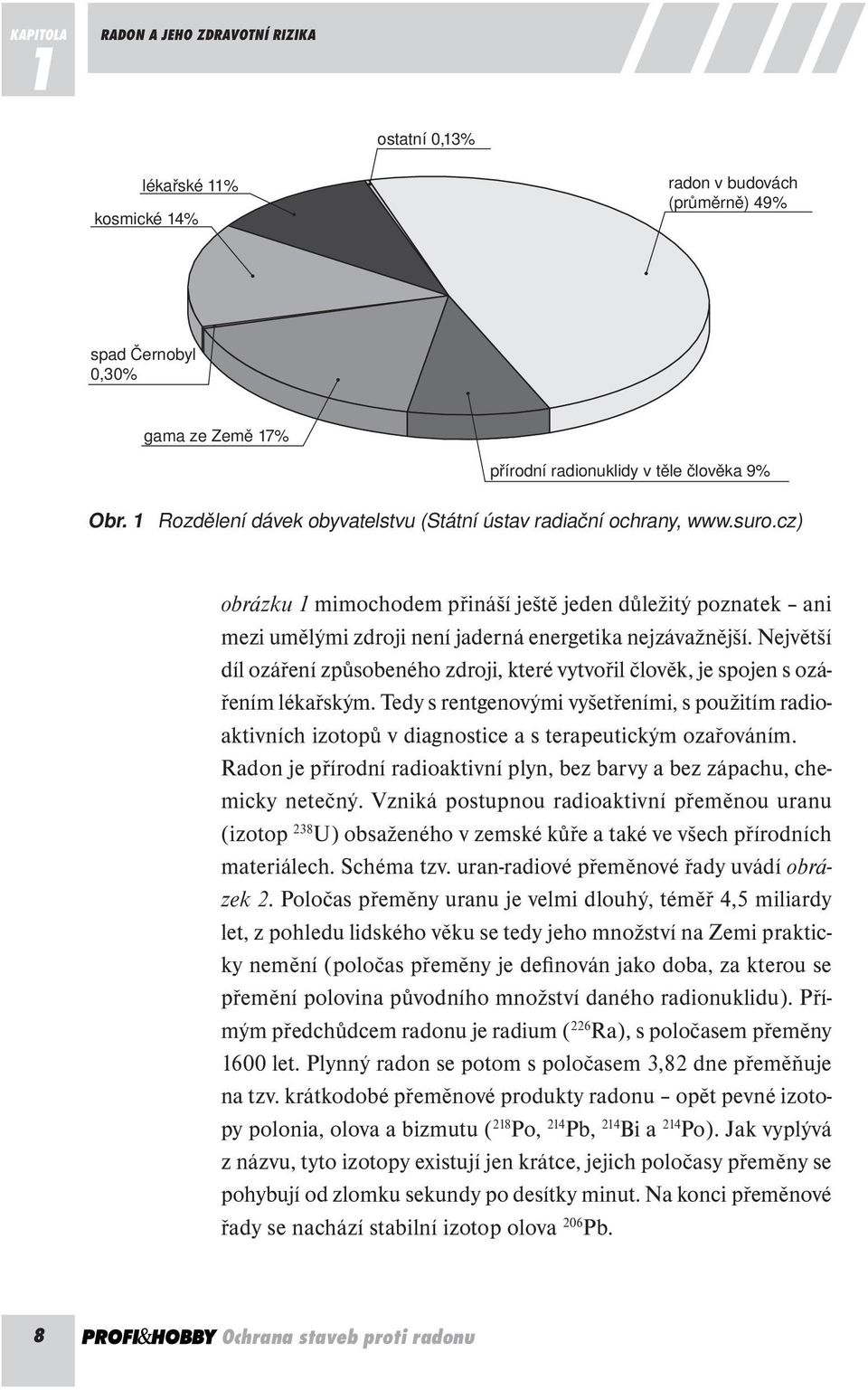 Největší díl ozáření způsobeného zdroji, které vytvořil člověk, je spojen s ozářením lékařským.