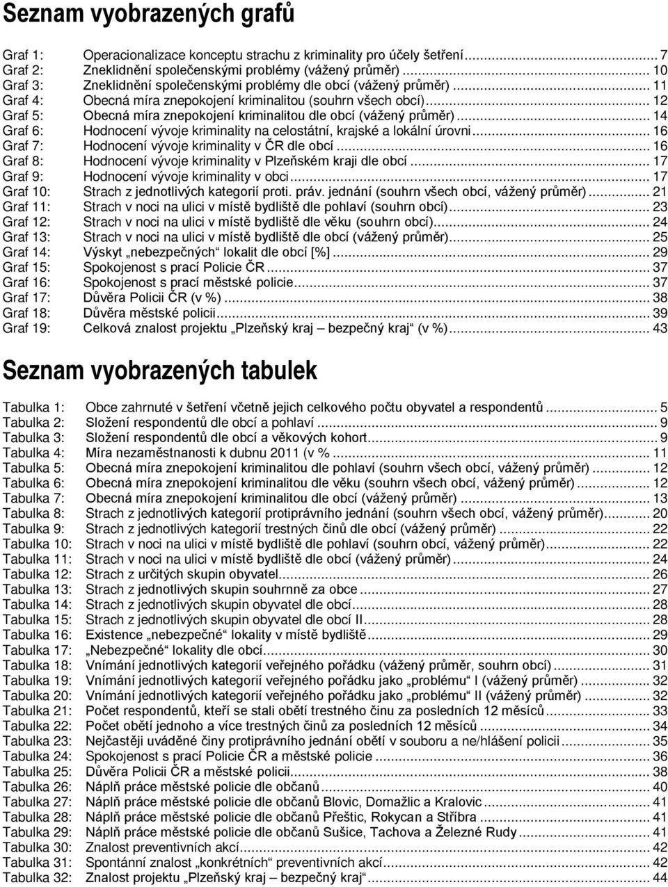 .. 12 Graf 5: Obecná míra znepokojení kriminalitou dle obcí (vážený průměr)... 14 Graf 6: Hodnocení vývoje kriminality na celostátní, krajské a lokální úrovni.
