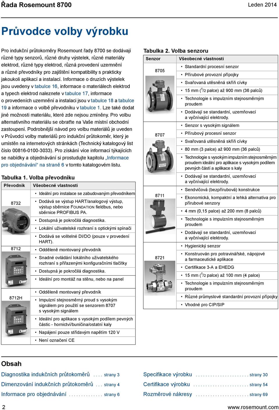 Informace o druzích výstelek jsou uvedeny v tabulce 16, informace o materiálech elektrod a typech elektrod naleznete v tabulce 17, informace o provedeních uzemnění a instalaci jsou v tabulce 18 a