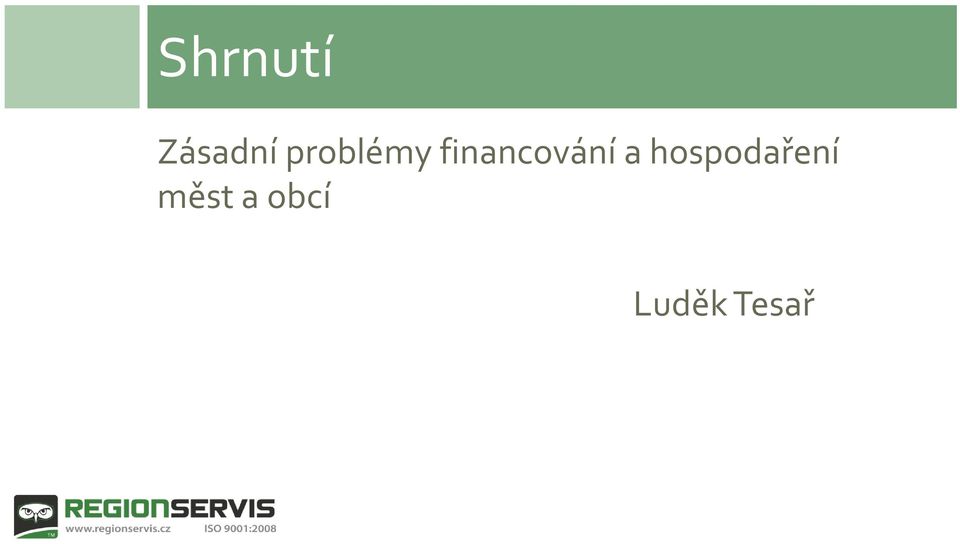 financování a