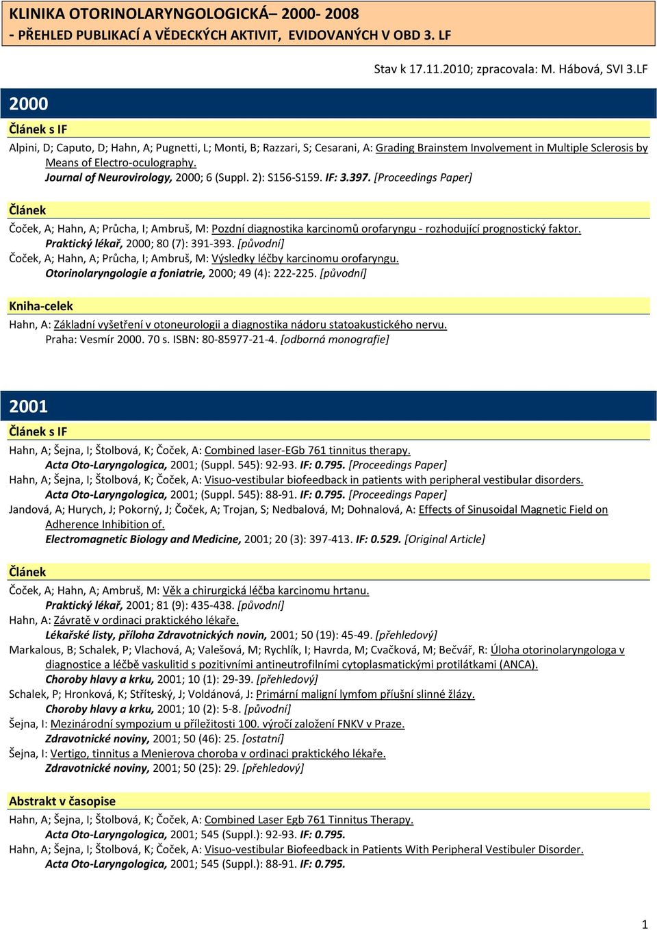 Journal of Neurovirology, 2000; 6 (Suppl. 2): S156 S159. IF: 3.397.