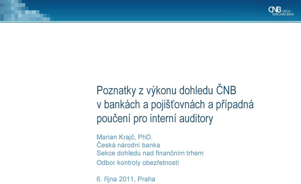 Marian Krajč, PhD.