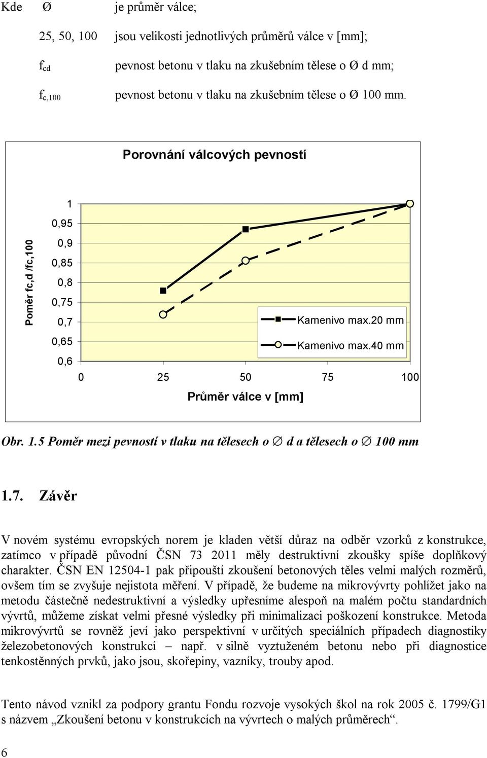 7. Závěr V novém systému evropských norem je kladen větší důraz na odběr vzorků z konstrukce, zatímco v případě původní ČSN 73 2011 měly destruktivní zkoušky spíše doplňkový charakter.