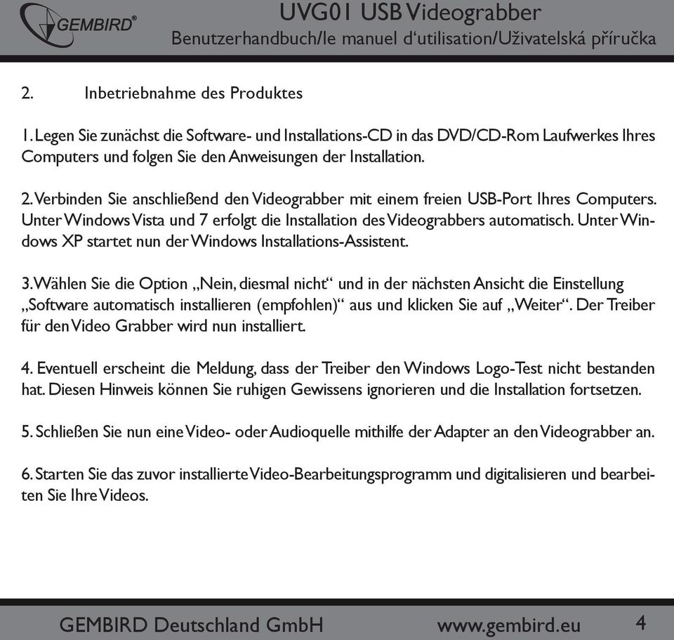 Unter Windows XP startet nun der Windows Installations-Assistent. 3.