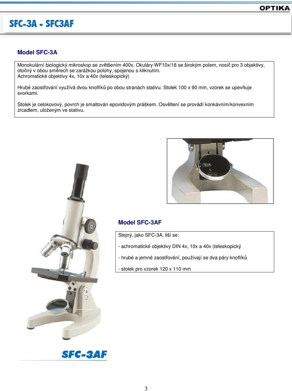 Optika Microscope monoculaire BP-20/400