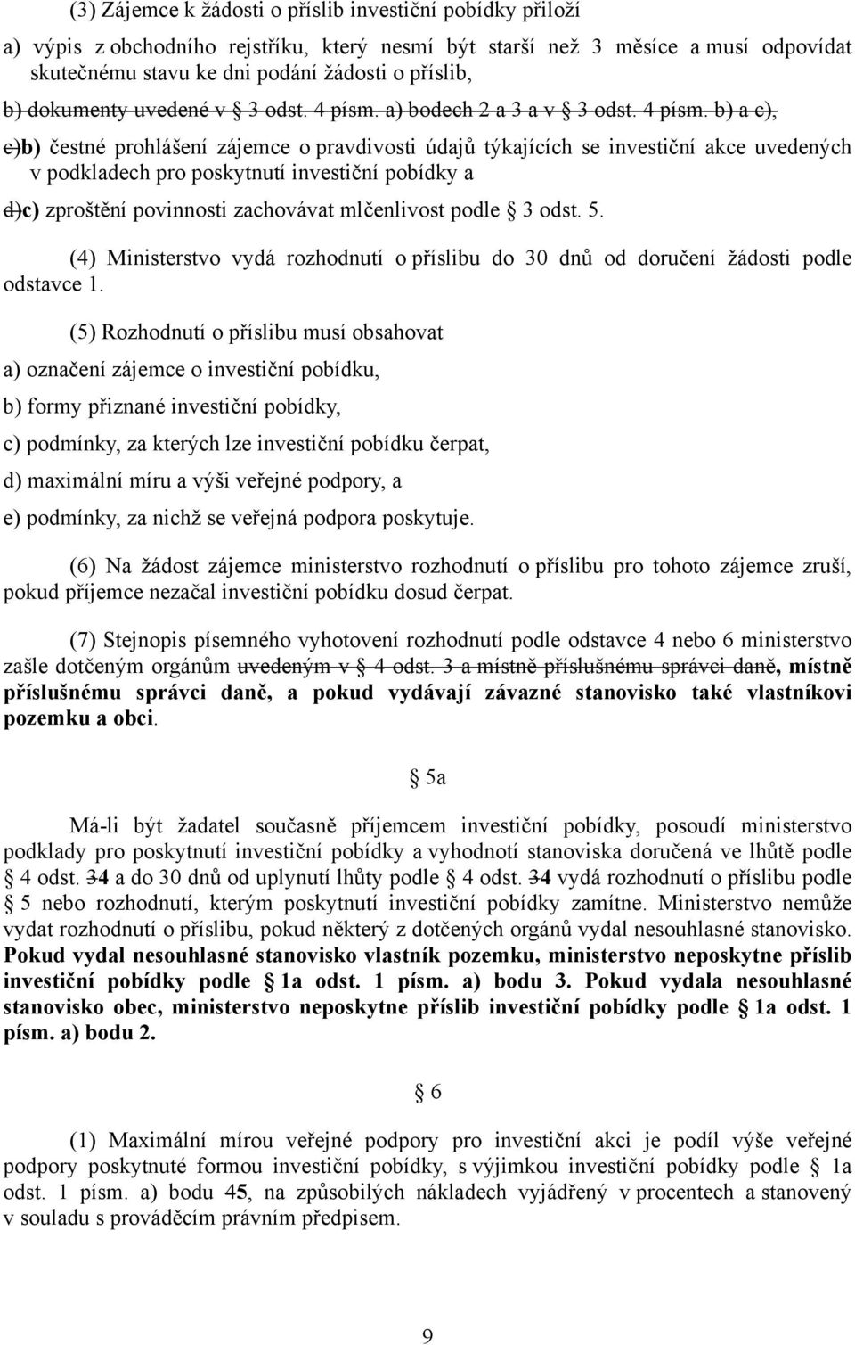 a) bodech 2 a 3 a v 3 odst. 4 písm.