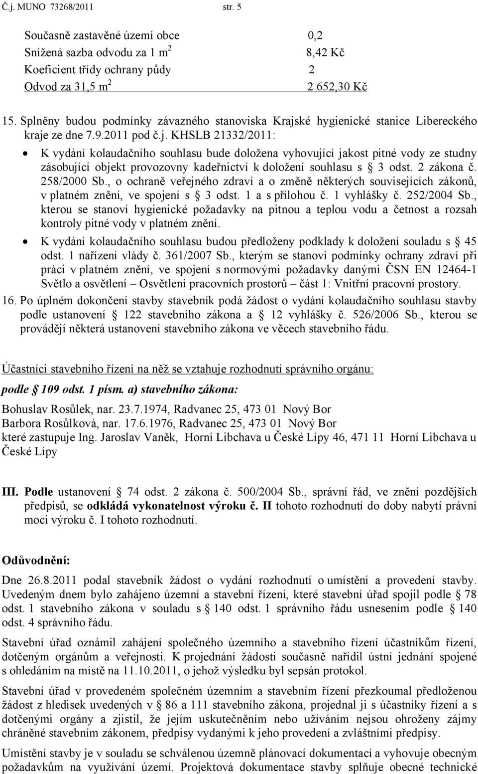 ké hygienické stanice Libereckého kraje