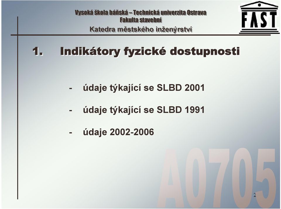 se SLBD 2001 - údaje