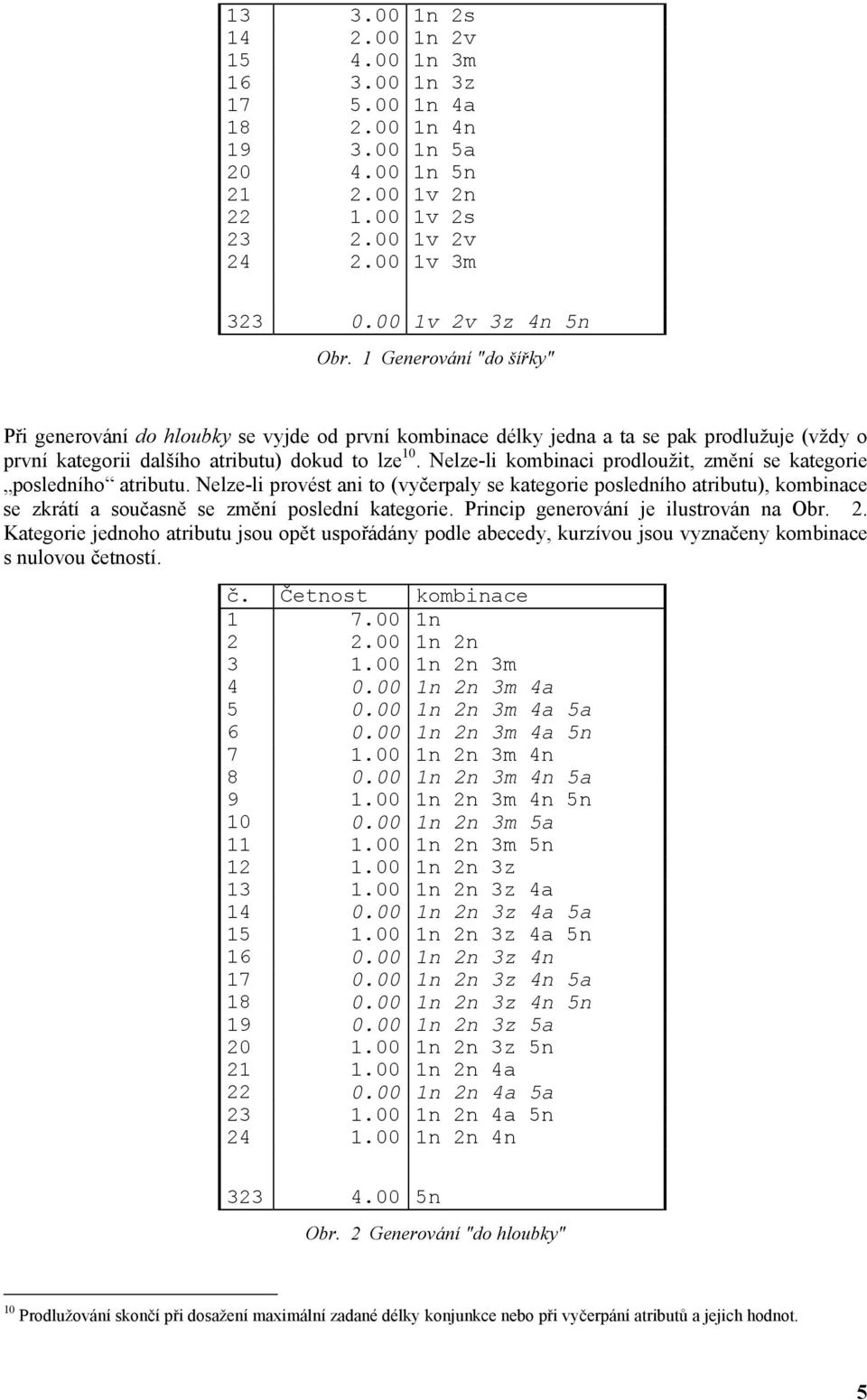 Nelze-li kombinci prodloužit, změní se ktegorie posledního tributu. Nelze-li provést ni to (vyčerply se ktegorie posledního tributu), kombince se zkrátí součsně se změní poslední ktegorie.