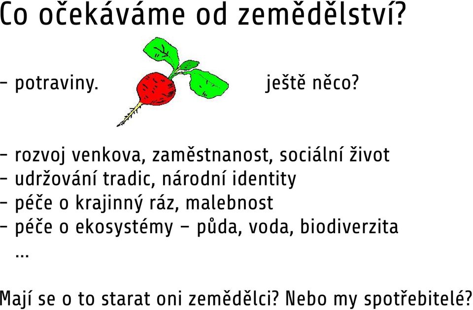 národní identity - péče o krajinný ráz, malebnost - péče o