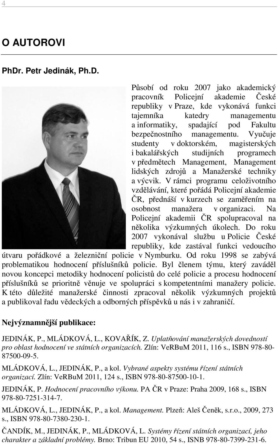 . Petr Jedinák, Ph.D.