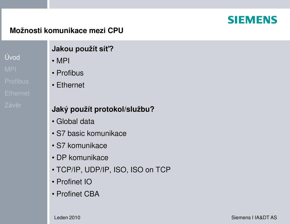 Global data S7 basic komunikace S7 komunikace