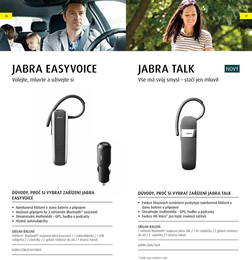 2 gelové nástavce do uší / 1 stručný návod jabra.