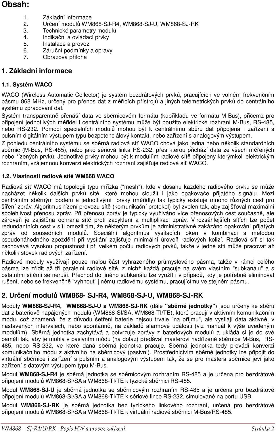 Základní infrmace 1.