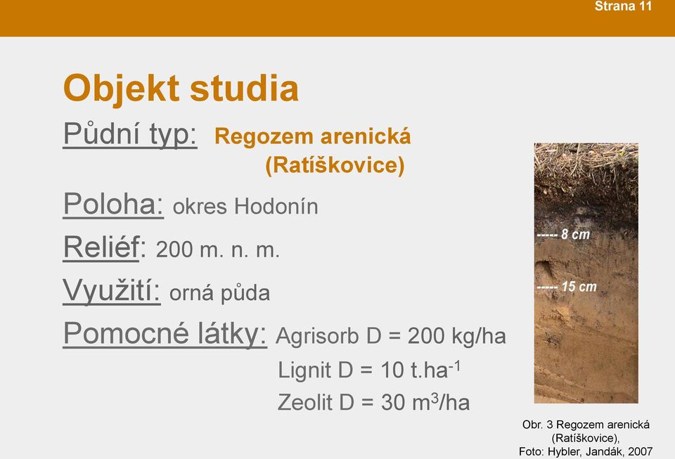 n. m. Využití: orná půda Pomocné látky: Agrisorb D = 200 kg/ha