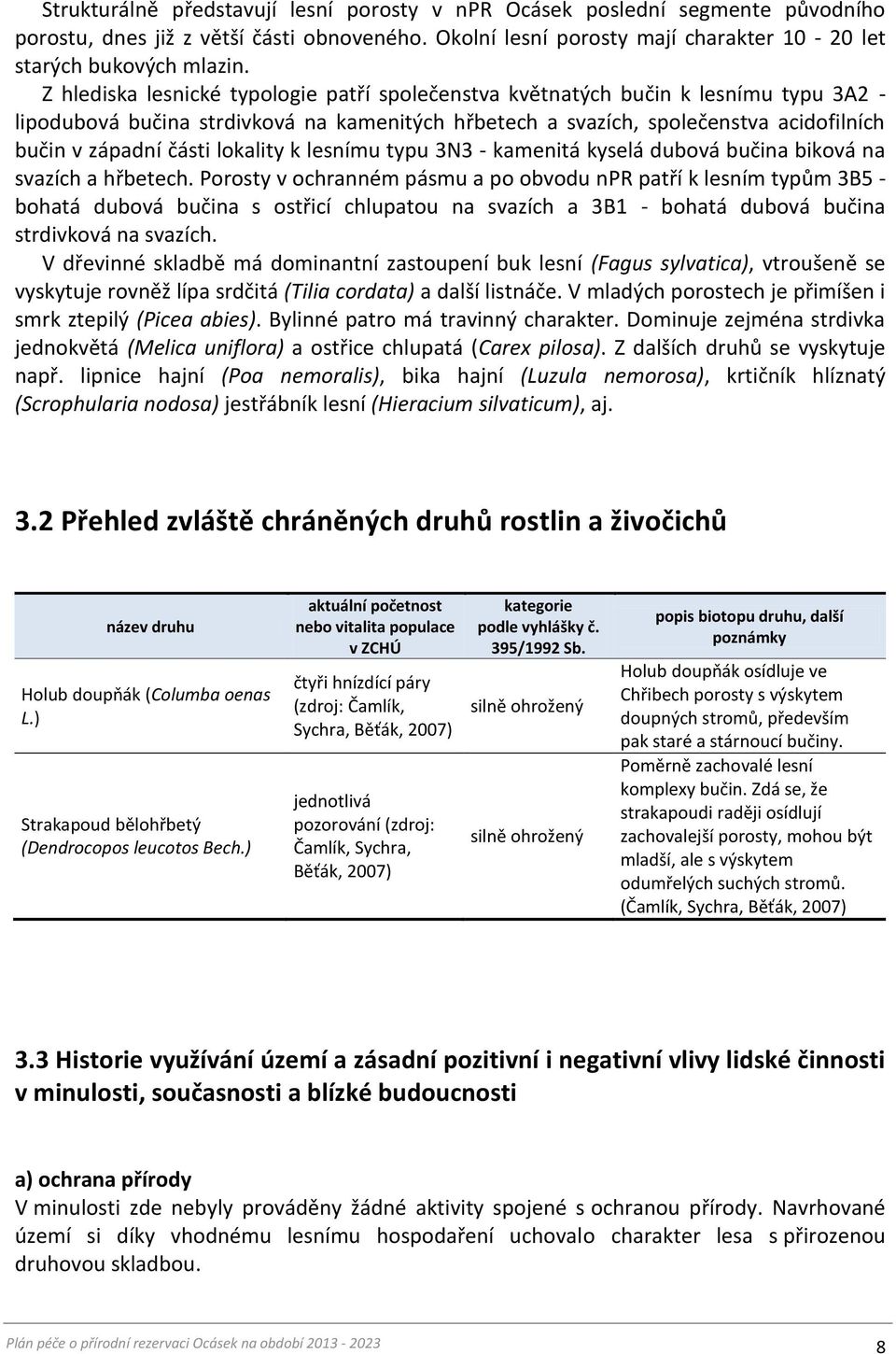 lokality k lesnímu typu 3N3 - kamenitá kyselá dubová bučina biková na svazích a hřbetech.