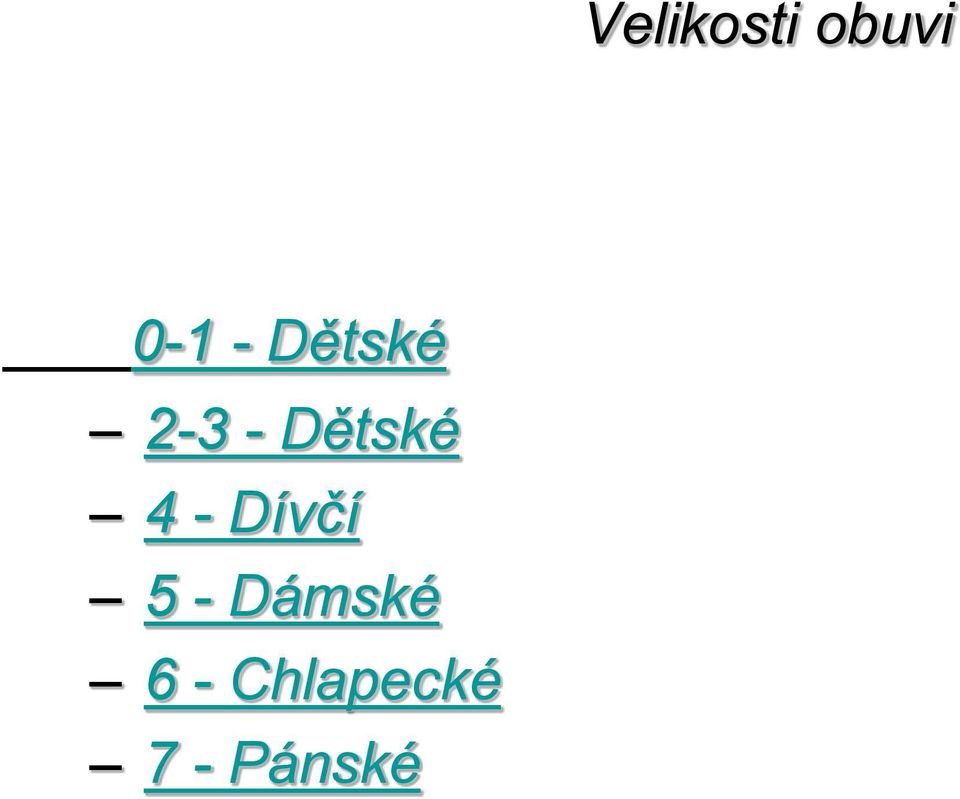 - Dívčí 5 - Dámské 6