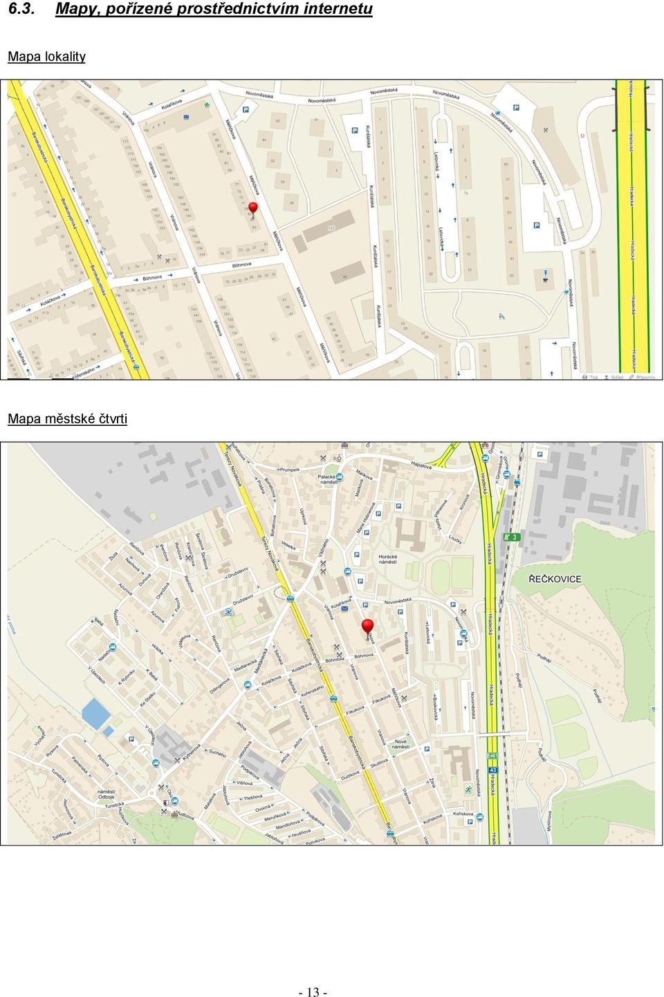 internetu Mapa