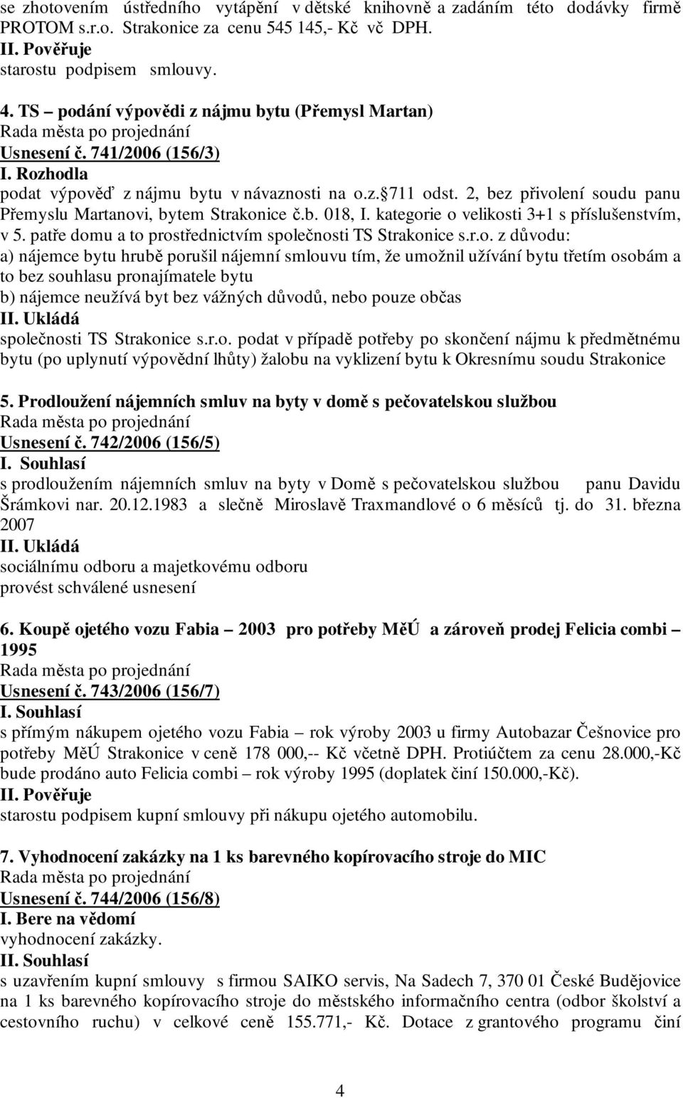 2, bez přivol