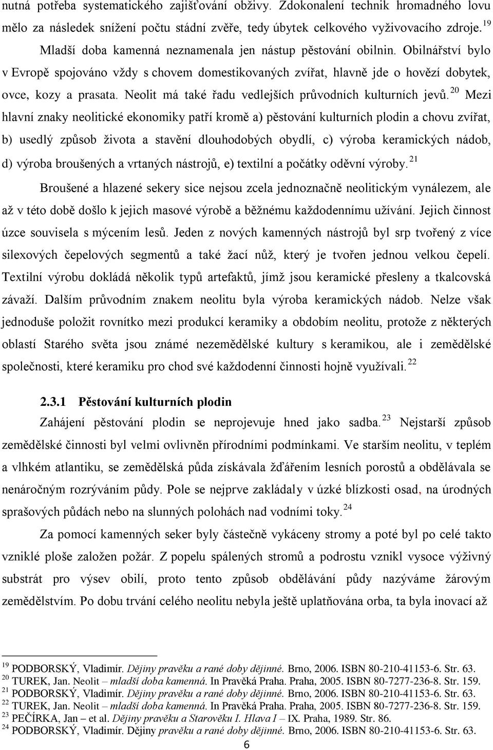 Neolit má také řadu vedlejších průvodních kulturních jevů.