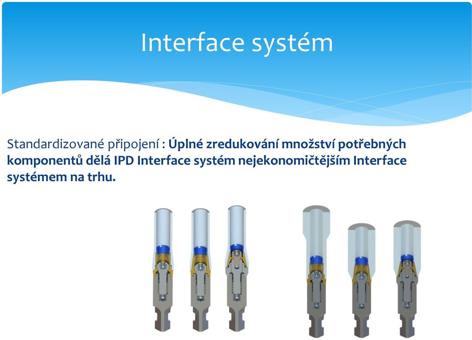 potřebných komponentů dělá IPD Interface
