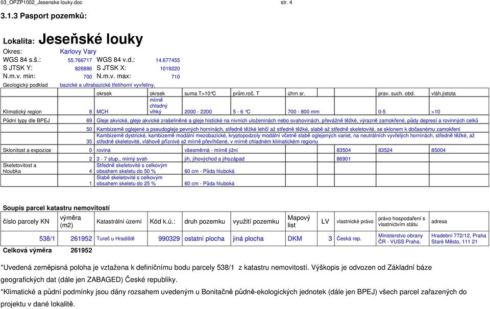 jistota mírně chladný 8 MCH vlhký 2000-2200 5-6 C 700-800 mm 0-5 >10 69 Gleje akvické, gleje akvické zrašeliněné a gleje histické na nivních uloženinách nebo svahovinách, převážně těžké, výrazně