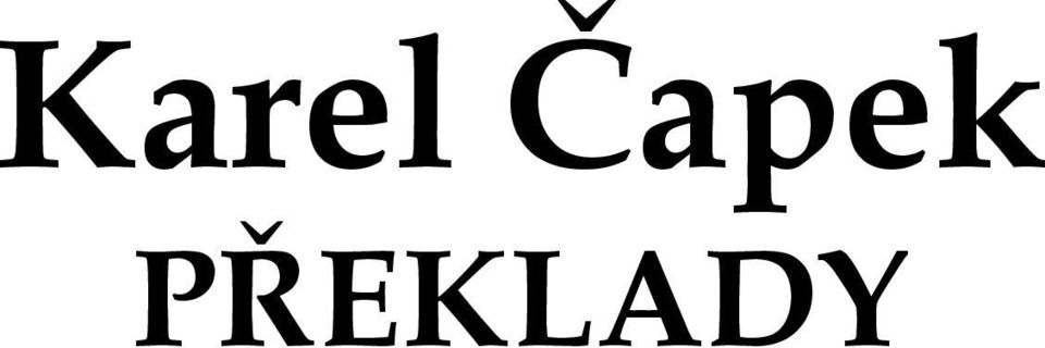 PŘEKLADY