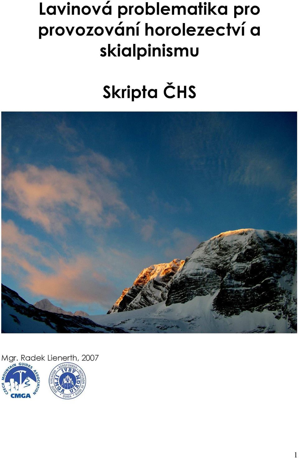 skialpinismu Skripta ČHS