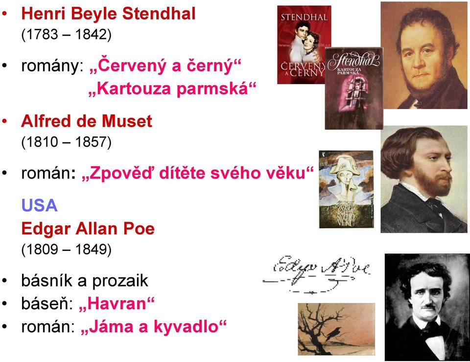 román: Zpověď dítěte svého věku USA Edgar Allan Poe