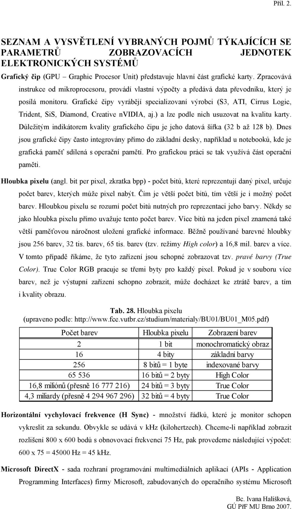 Grafické čipy vyrábějí specializovaní výrobci (S3, ATI, Cirrus Logic, Trident, SiS, Diamond, Creative nvidia, aj.) a lze podle nich usuzovat na kvalitu karty.