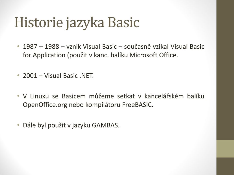 2001 Visual Basic.NET.