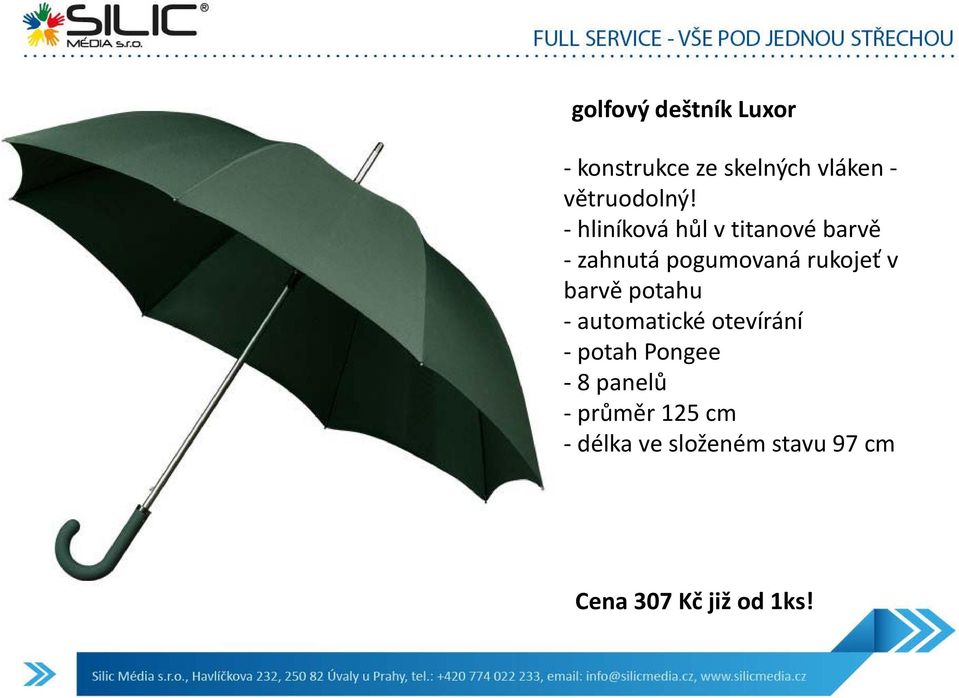 prorazit zebra lavice deštník golfový polyester modrý 130cm dřevo -  atelier-povetron.cz