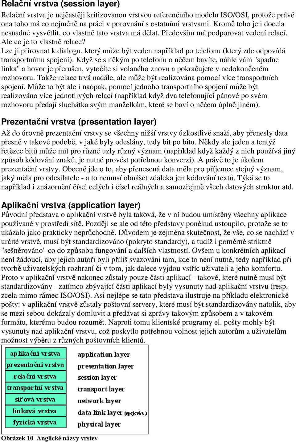 Lze ji přirovnat k dialogu, který může být veden například po telefonu (který zde odpovídá transportnímu spojení).