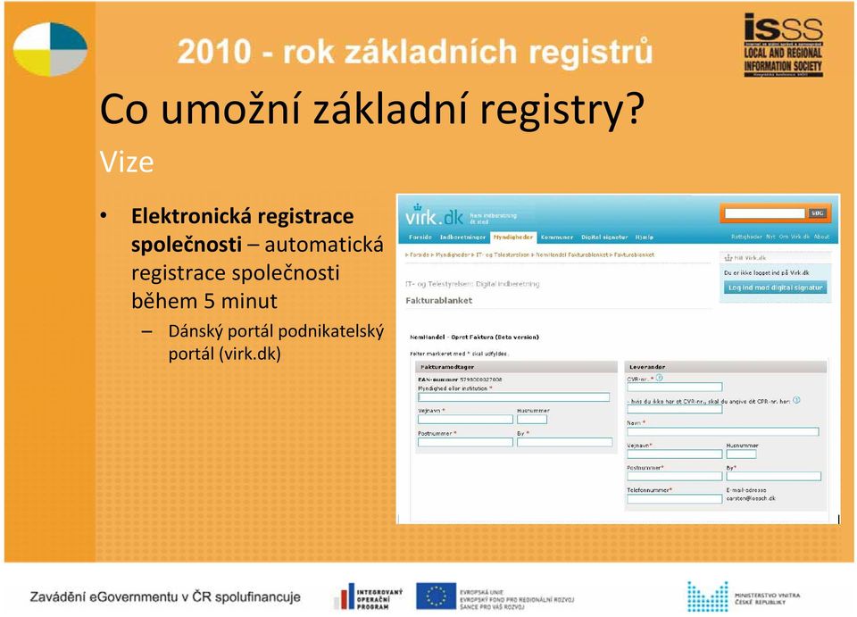 automatická registrace společnosti během