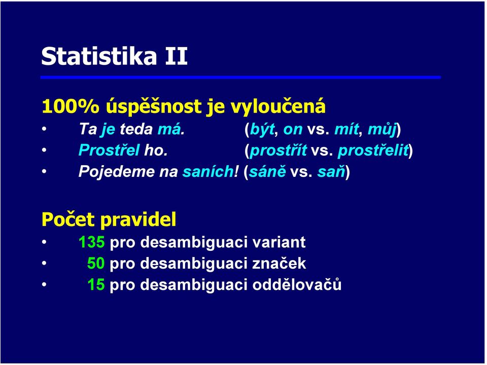 prostřelit) Pojedeme na saních! (sáně vs.