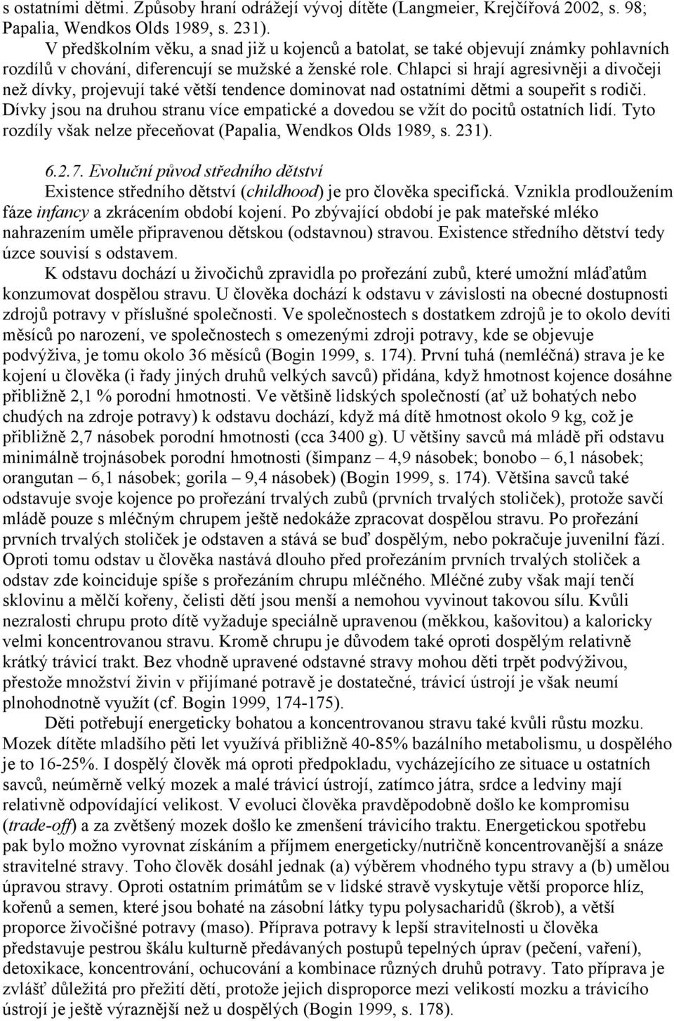 6. Vývoj a růst od narození do dospělosti - PDF Stažení zdarma