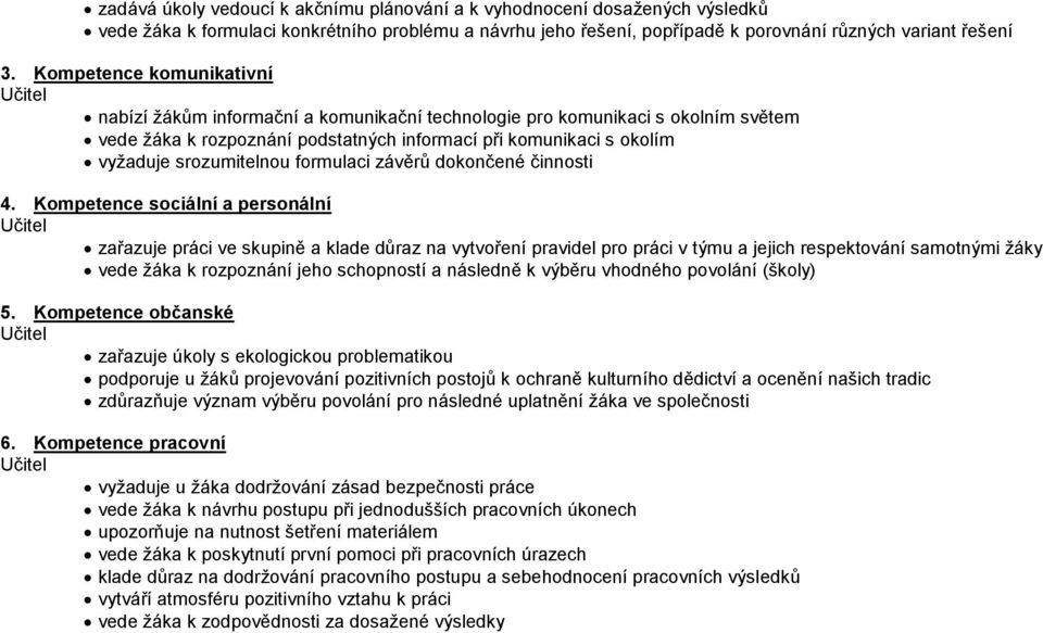 formulaci závěrů dokončené činnosti 4.