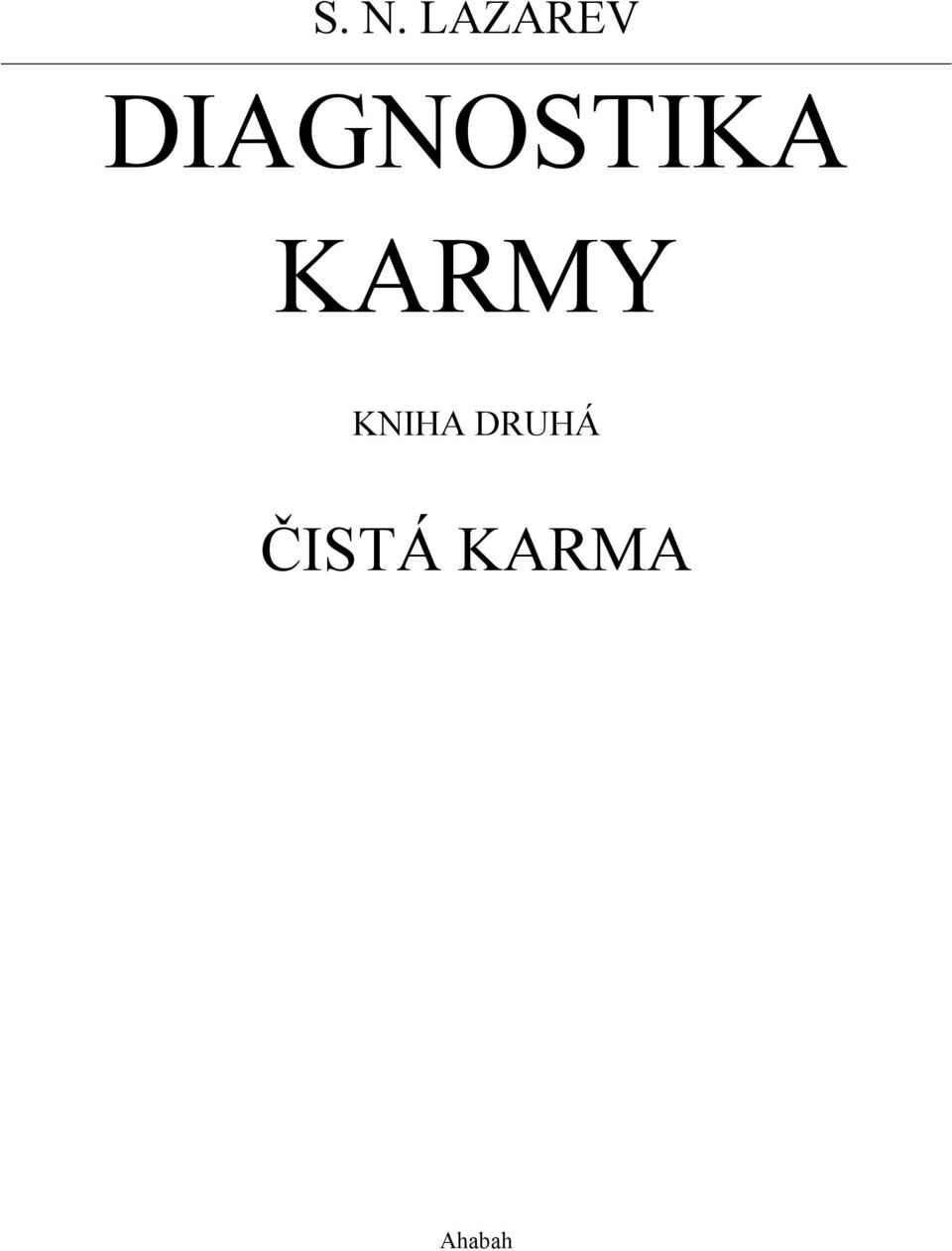 KARMY KNIHA